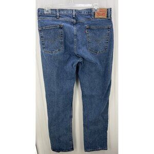 Levis 514 Straight Denim Jeans Men's Size 38x32 Blue Modern Red Tab Medium Wash